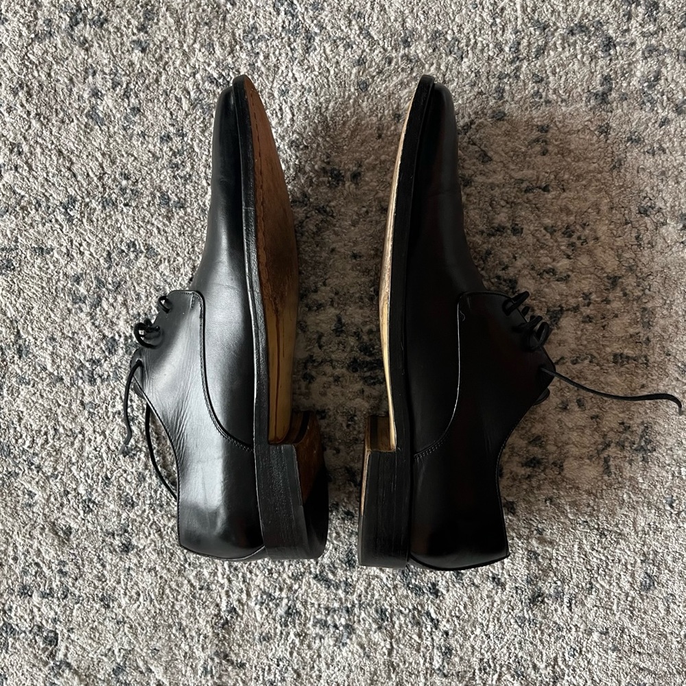 Ermenegildo Zegna Black Oxford Shoes with Glossy Finish - Picture 15 of 15